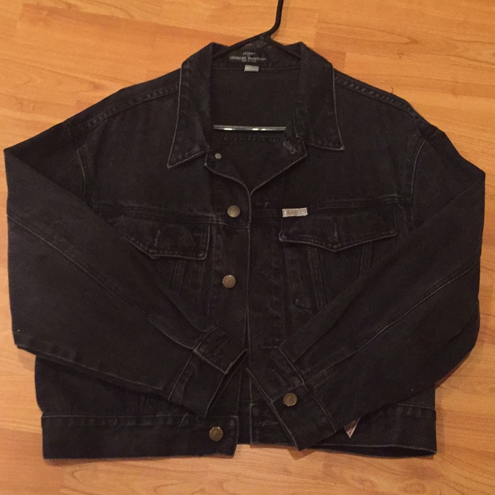 Guess jeans- jacket in washed black